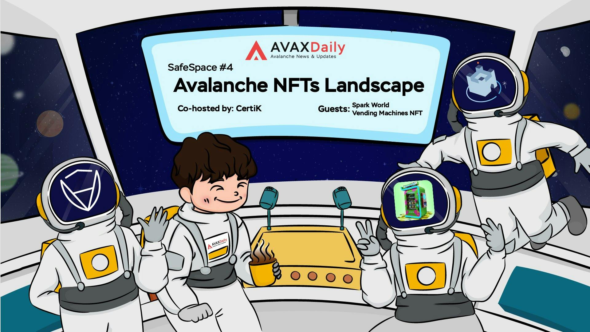 AVAX Daily x CertiK, SparkWorld, & Vending Machines NFT | Avalanche NFT Landscape | Crypto Podcast